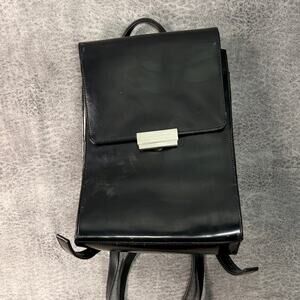 Guess Sleek Black Mini Backpack